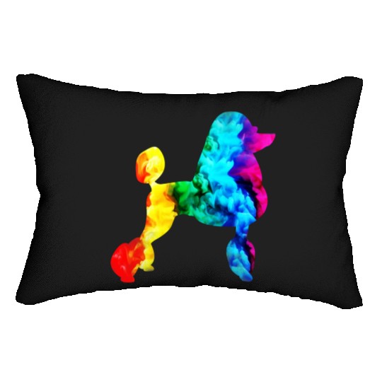 poodle proud proudle pride rainbow dog dogmonth Lumbar Pillows