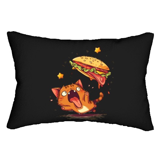 Cat and Taco A Perfectly Delicious Pair Lumbar Pillows