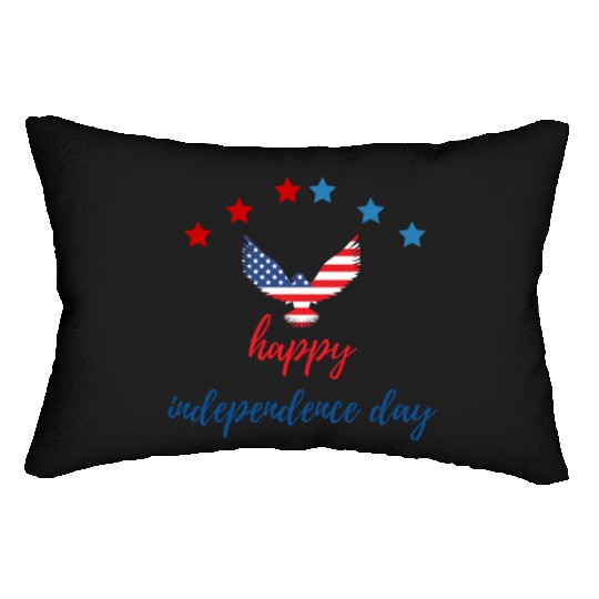 Happy independence day Lumbar Pillows