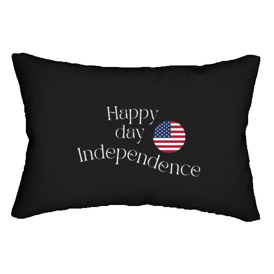 Happy independence day Lumbar Pillows