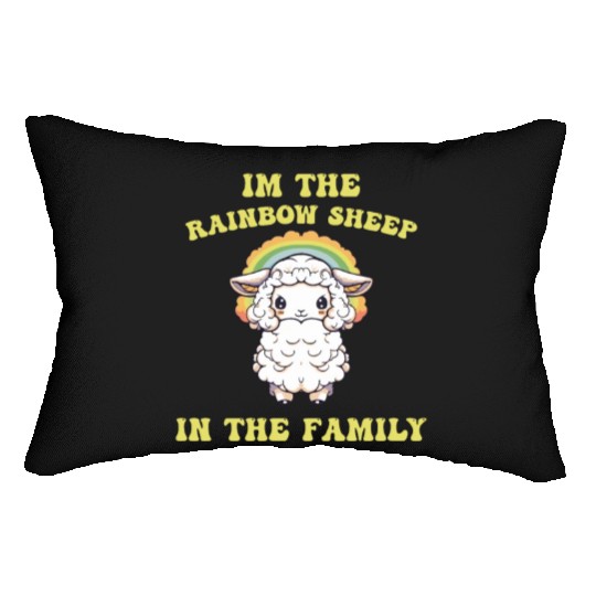 I'm The Rainbow Sheep Animal Lover LGBT Community Lumbar Pillows
