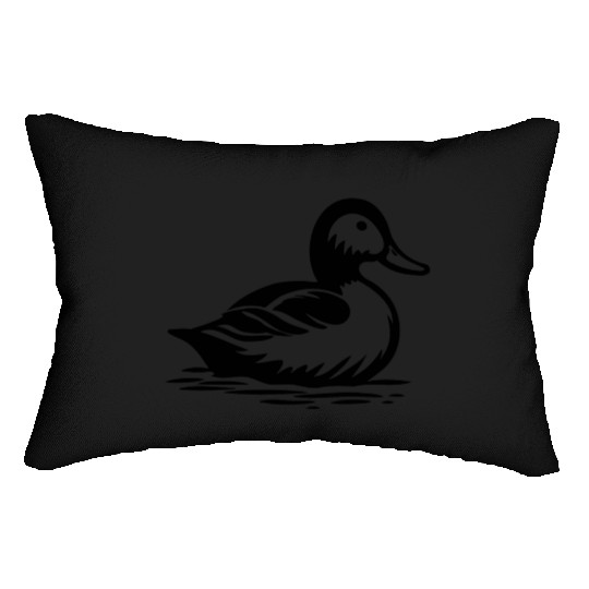 Duck Bird Nature Pond Lumbar Pillows