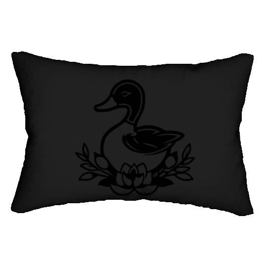 Duck Bird Nature Pond Lumbar Pillows