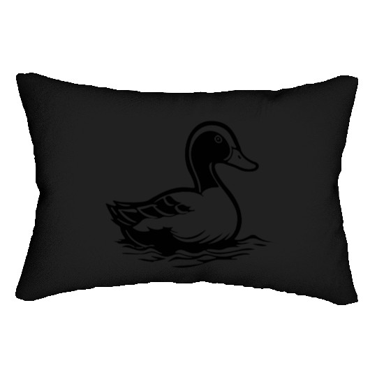 Duck Bird Nature Pond Lumbar Pillows