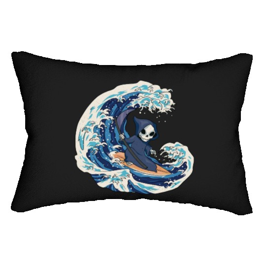 The Reaper surfing on Wave Lumbar Pillows