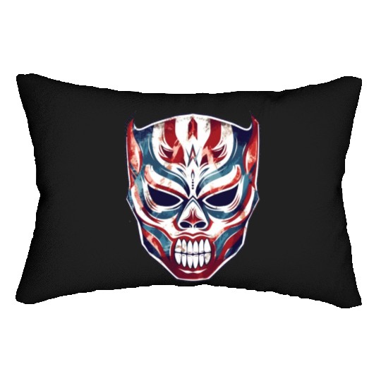 Lucha Libre Mexican Wrestling Mask Luchador Lumbar Pillows