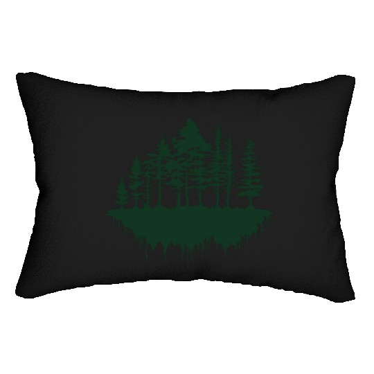 Protect enviroment, Tree,root, green, Save, nature Lumbar Pillows