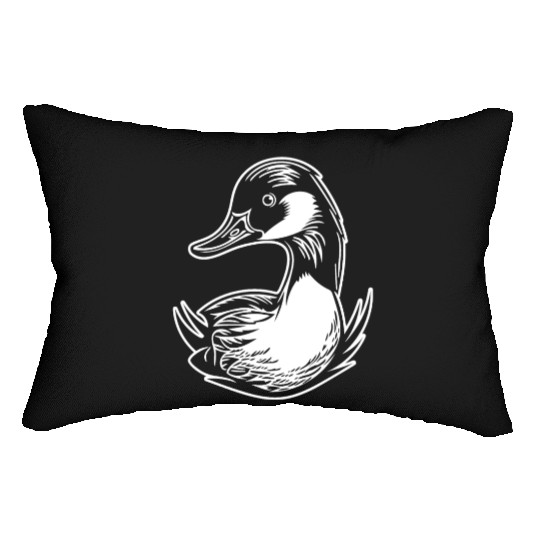 Duck Bird Nature Pond Lumbar Pillows