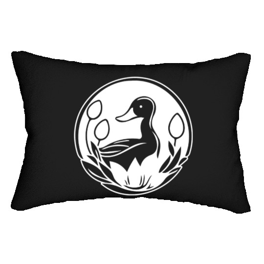 Duck Bird Nature Pond Lumbar Pillows