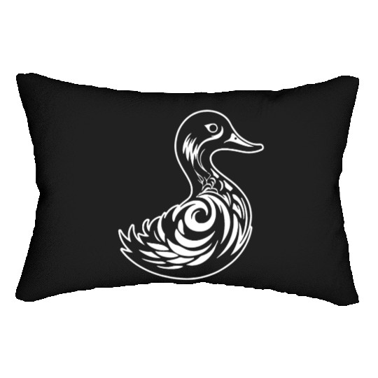 Duck Bird Nature Pond Lumbar Pillows