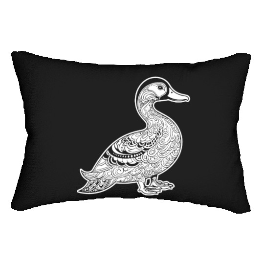 Duck Bird Nature Pond Lumbar Pillows