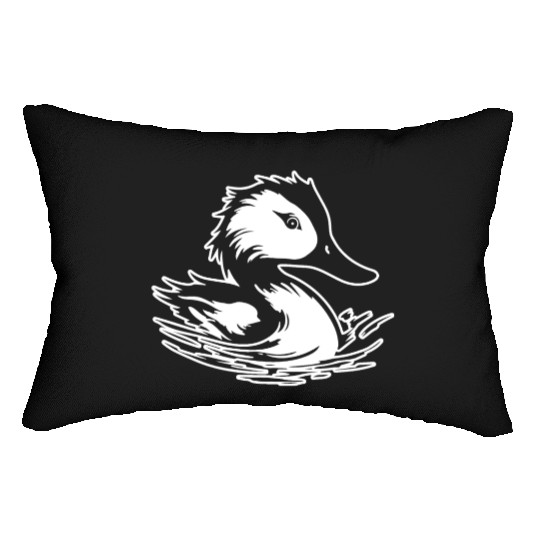 Duck Bird Nature Pond Lumbar Pillows