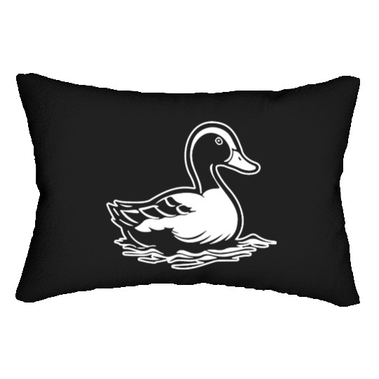 Duck Bird Nature Pond Lumbar Pillows