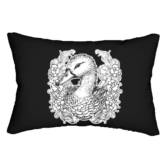 Duck Bird Nature Pond Lumbar Pillows