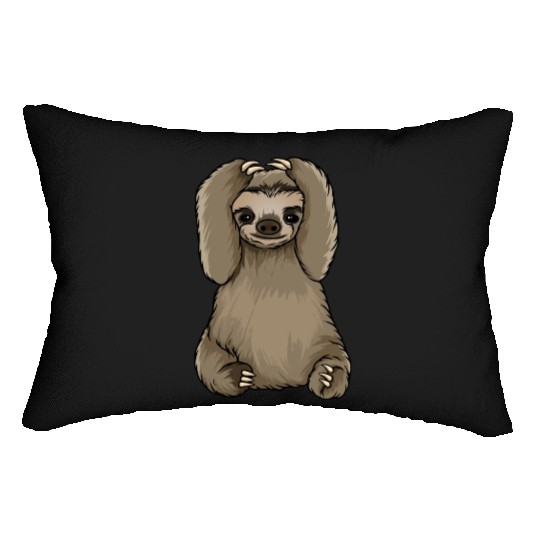 sloth omg what did i do Lumbar Pillows