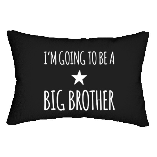 Im Going To Be A Big Brother summer humor red Lumbar Pillows