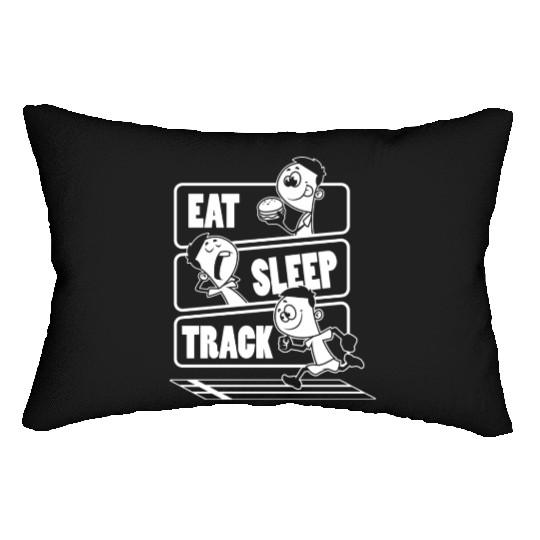 Eat Sleep Track Track And Field Athletic Contests Lumbar Pillows