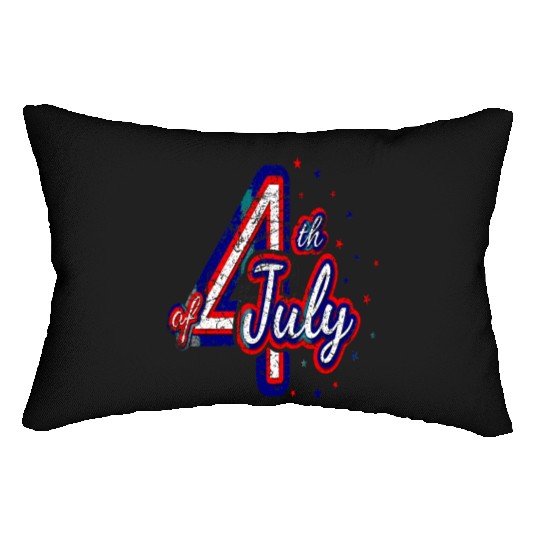 4th July Independence Day United States Vintage Di Lumbar Pillows