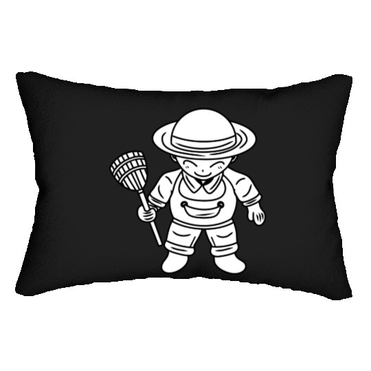 Cute Little Farmer Boy Lumbar Pillows