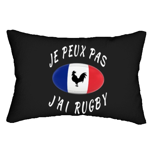 Je Peux Pas J ai Rugby France Rugby Cadeau Lumbar Pillows