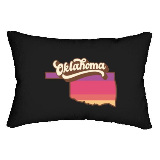 Oklahoma Retro USA Lumbar Pillows