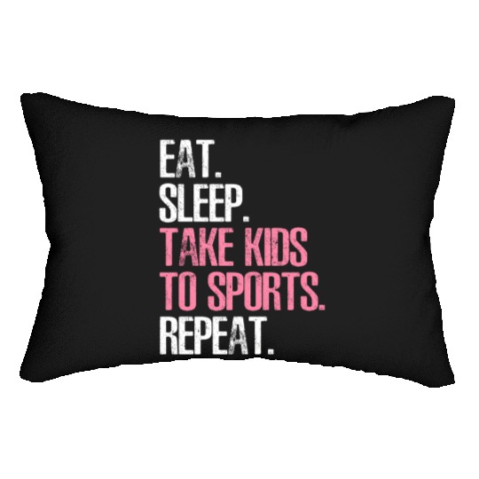 Mother'S Day Eat Sleep Take To Sports Repeat Lumbar Pillows