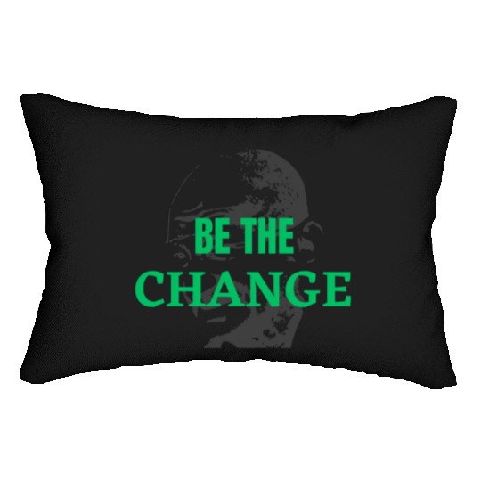 "Be the Change Lumbar Pillows: Inspire and Empower"