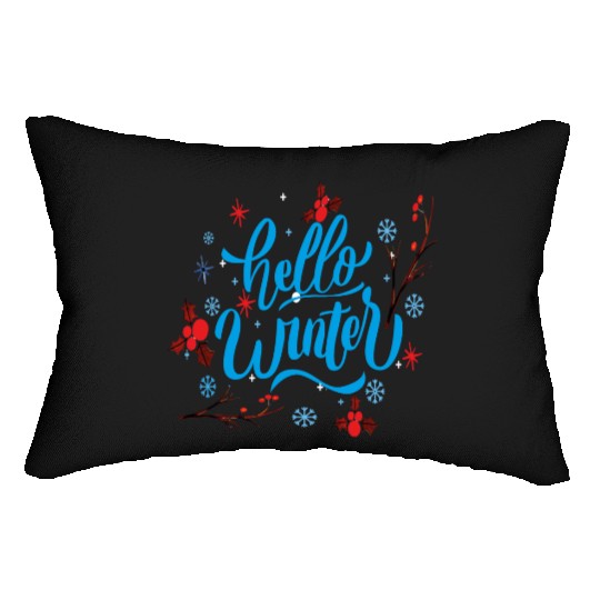 Hello Winter Lumbar Pillows