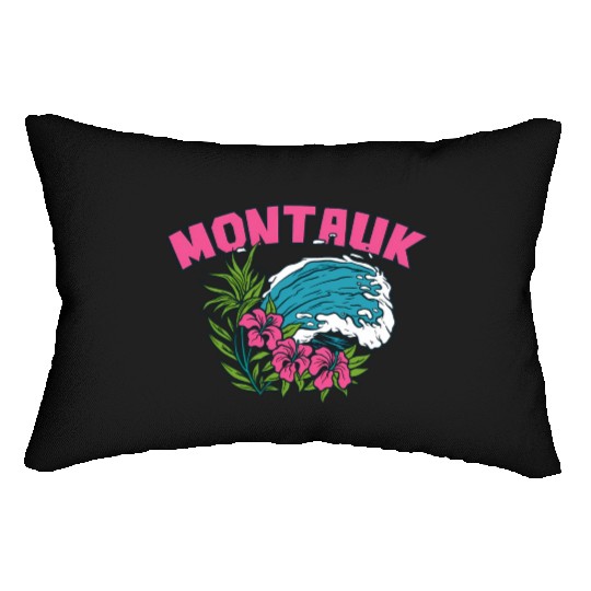Montauk New York Summer Nyc Tropical Montaukett Lumbar Pillows