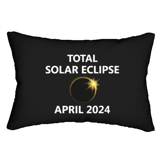 Solar Eclipse 2024 Kentucky Oklahoma Michigan City Lumbar Pillows