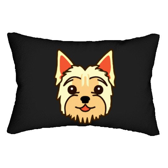Little Yorkshire Terrier Dog Lover Yorkie Retro Lumbar Pillows