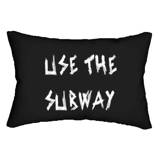 Use The Subway yellow Lumbar Pillows
