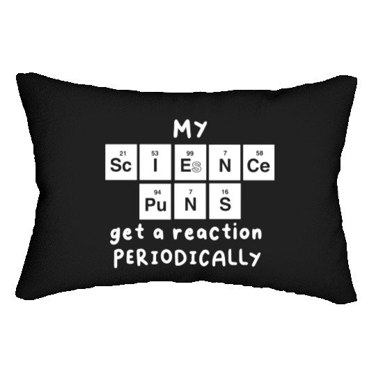 Science Puns Lumbar Pillows