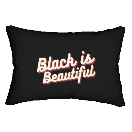 Black is Beautiful Lumbar Pillows