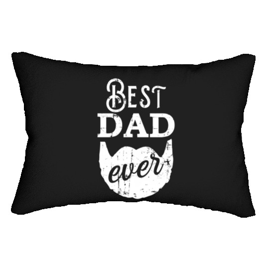 Best Dad Ever For Bearded Daddys Father'S Day Lumbar Pillows