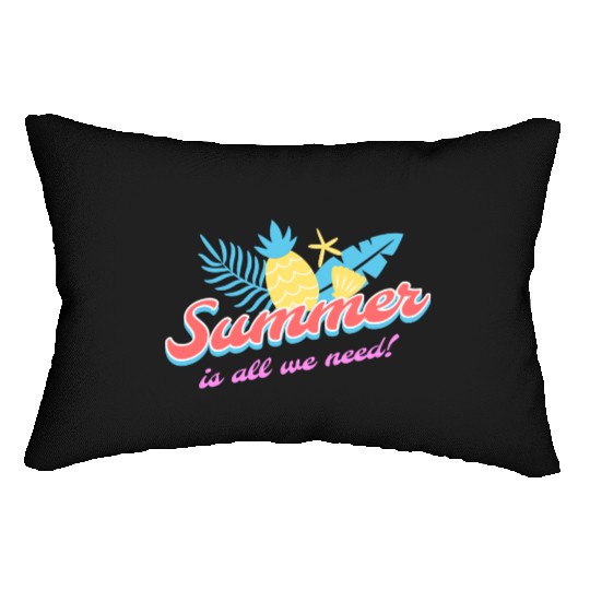 Summer is all we need tumblr Lumbar Pillows