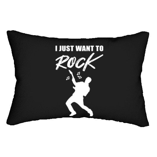 Just want Rock Band Member Gift Lumbar Pillows