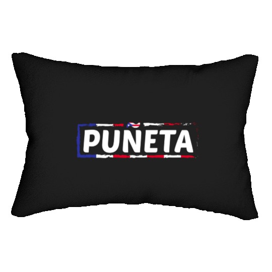Patriotic Puerto Rico Puneta Flag Lumbar Pillows
