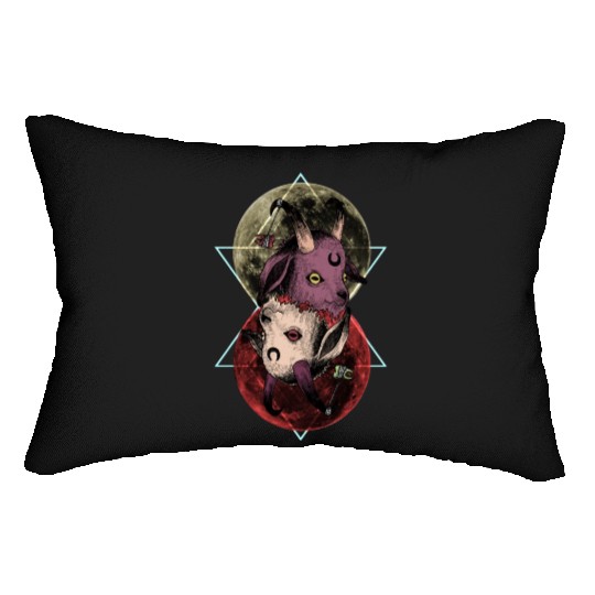 As Above So Below Goat Lumbar Pillows