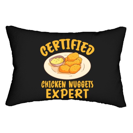 Certified Chicken Nuggets Expert Lumbar Pillows