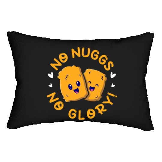 No Nuggs No Glory, Chicken Nuggets Lumbar Pillows