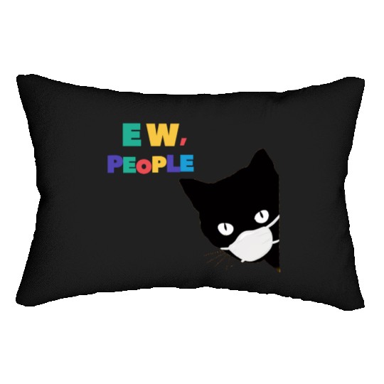 funny gift EW PEOPLE love Lumbar Pillows