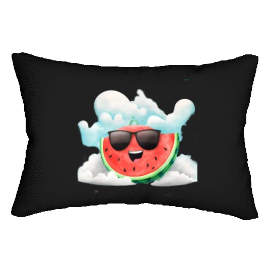 Cute Watermelon Party Summer Melon Fruit Lumbar Pillows