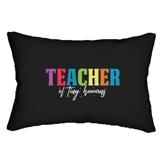 Teacher Of Tiny Humans Kindergarten Autism Lumbar Pillows