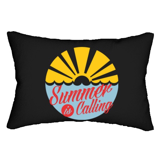 Summer's Call: Embrace the Sun Lumbar Pillows