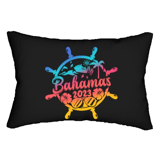 Bahamas Cruise 2023 Family Friends Group Vacation Lumbar Pillows