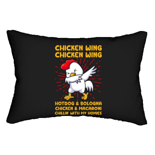 Chicken Wing Hotdog & Bologna & Macaroni Lumbar Pillows