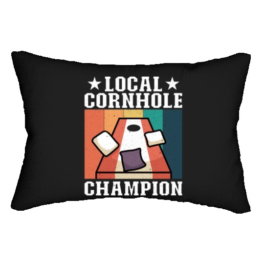 Local Cornhole Champion Bean Bag Lover Lumbar Pillows
