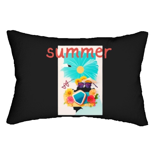 Summer Vibes Lumbar Pillows - Embrace the Sun with Style