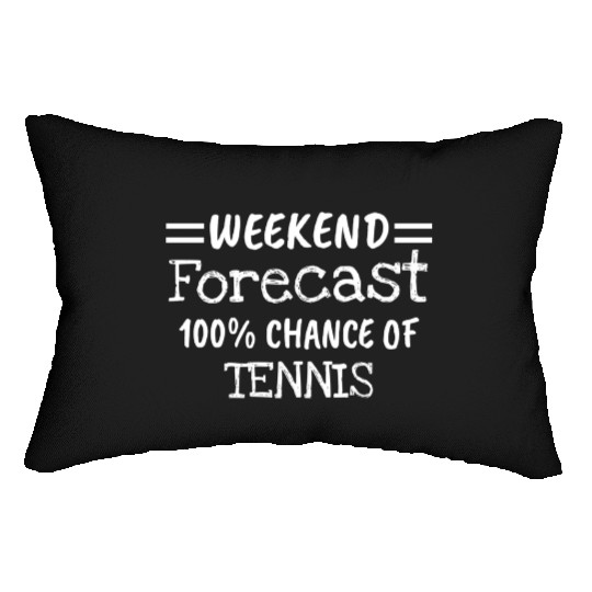 Weekend Forecast Tennis Lumbar Pillows